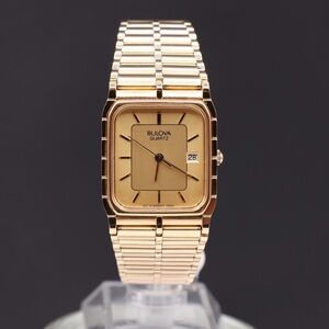 Bulova P8 Gold Watch, 26mm x 35mm